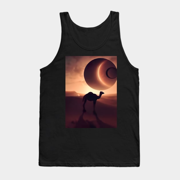 Camel Desert Planet Tank Top by maxcode